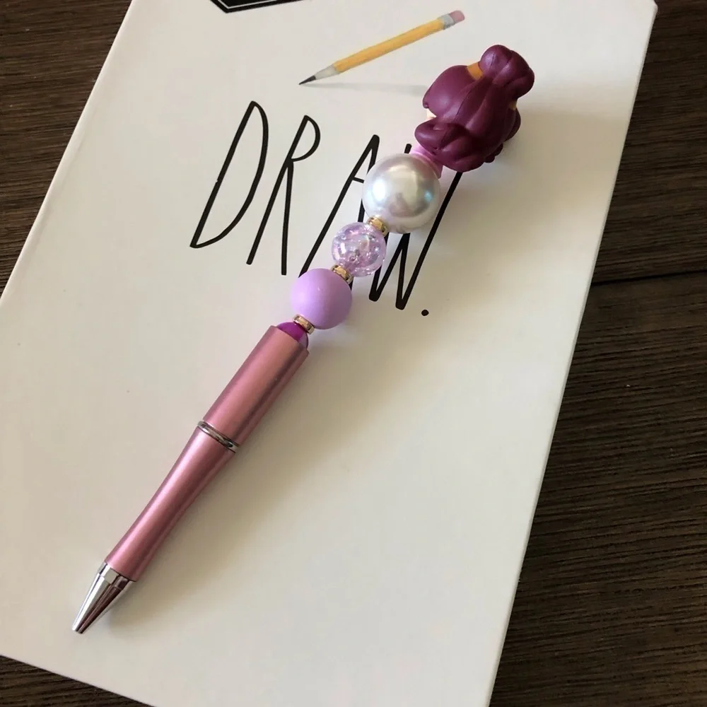 Disney Doorables: Hercules: Meg handmade beaded pen